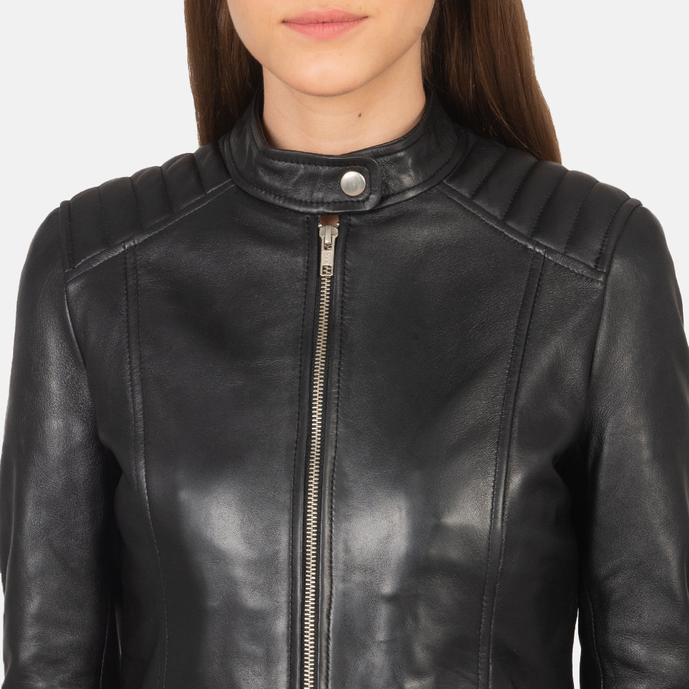 
Kelsee Bikerjacka i Läder för Dam – alternate product view 6