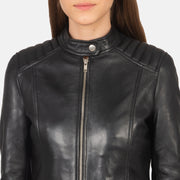 
Kelsee Bikerjacka i Läder för Dam – alternate product view 6