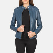 
Kelsee Bikerjacka i Läder för Dam – alternate product view 1