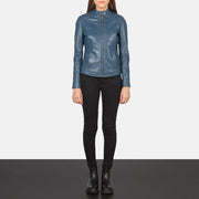 
Kelsee Bikerjacka i Läder för Dam – alternate product view 3