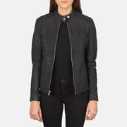 
Kelsee Bikerjacka i Läder för Dam – alternate product view 1