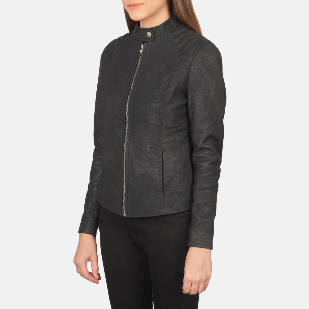 
Kelsee Bikerjacka i Läder för Dam – alternate product view 2