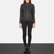 
Kelsee Bikerjacka i Läder för Dam – alternate product view 3
