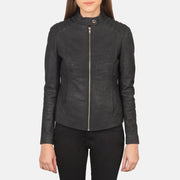 
Kelsee Bikerjacka i Läder för Dam – alternate product view 4