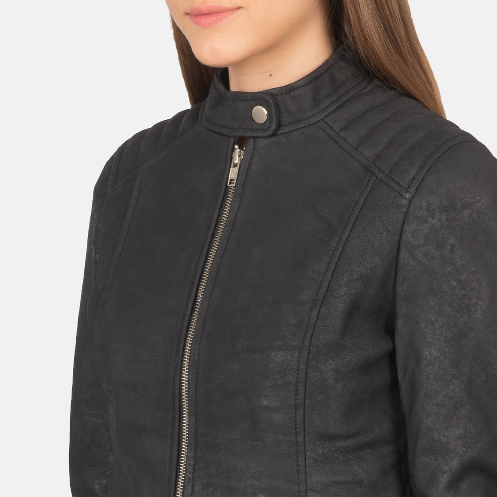 
Kelsee Bikerjacka i Läder för Dam – alternate product view 6