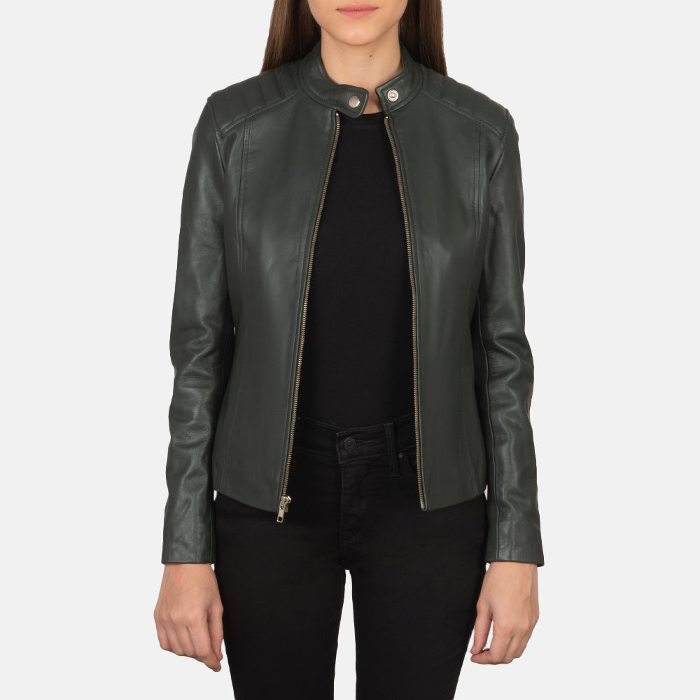 
Kelsee Bikerjacka i Läder för Dam – alternate product view 1