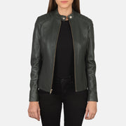 
Kelsee Bikerjacka i Läder för Dam – alternate product view 1