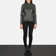 
Kelsee Bikerjacka i Läder för Dam – alternate product view 3