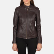 
Kelsee Bikerjacka i Läder för Dam – alternate product view 4