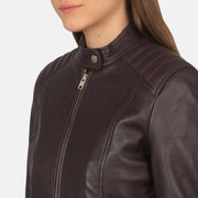 
Kelsee Bikerjacka i Läder för Dam – alternate product view 6