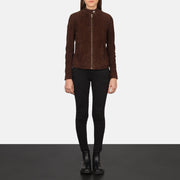 
Kelsee Bikerjacka i Läder för Dam – alternate product view 3