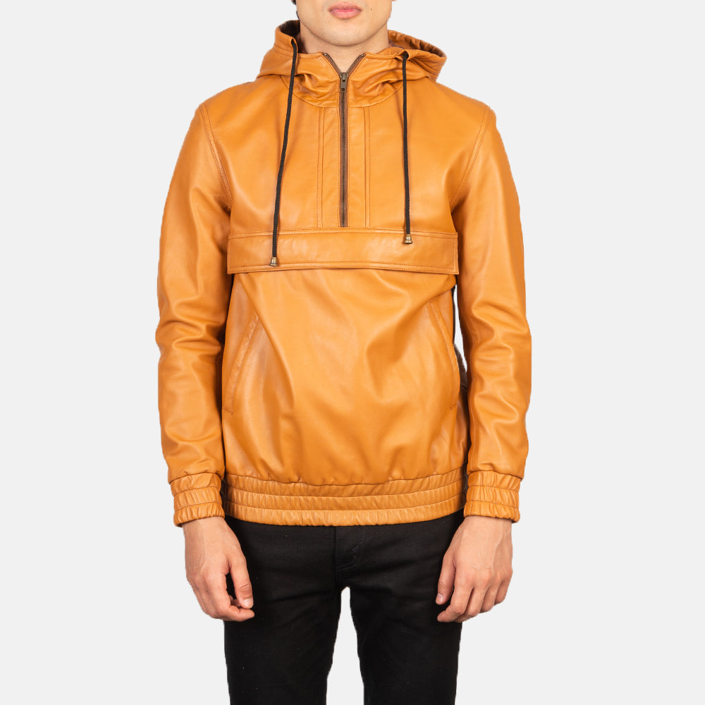 Kenton Hooded Läderjacka för Herr – alternate product view 1