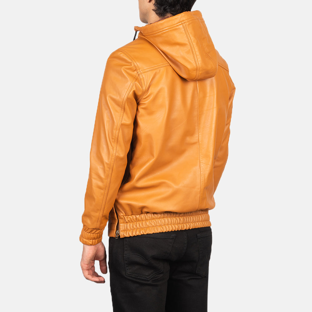Kenton Hooded Läderjacka för Herr – alternate product view 5