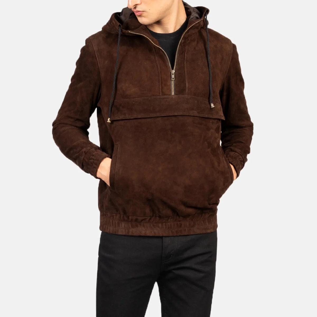 Kenton Hooded Läderjacka för Herr – alternate product view 1