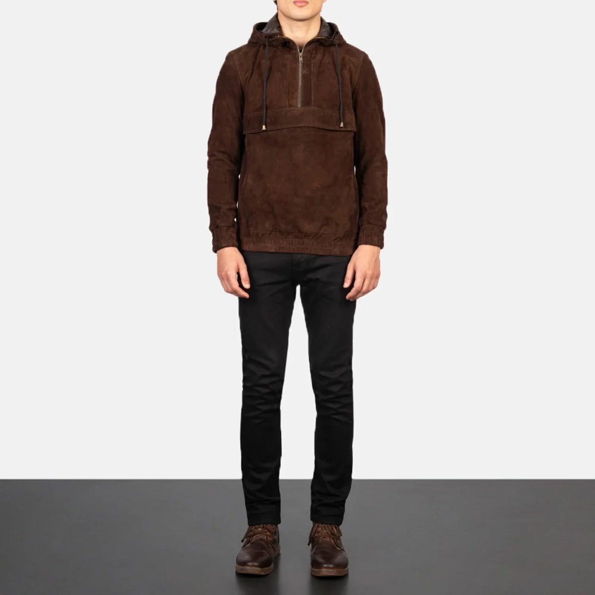 Kenton Hooded Läderjacka för Herr – alternate product view 3