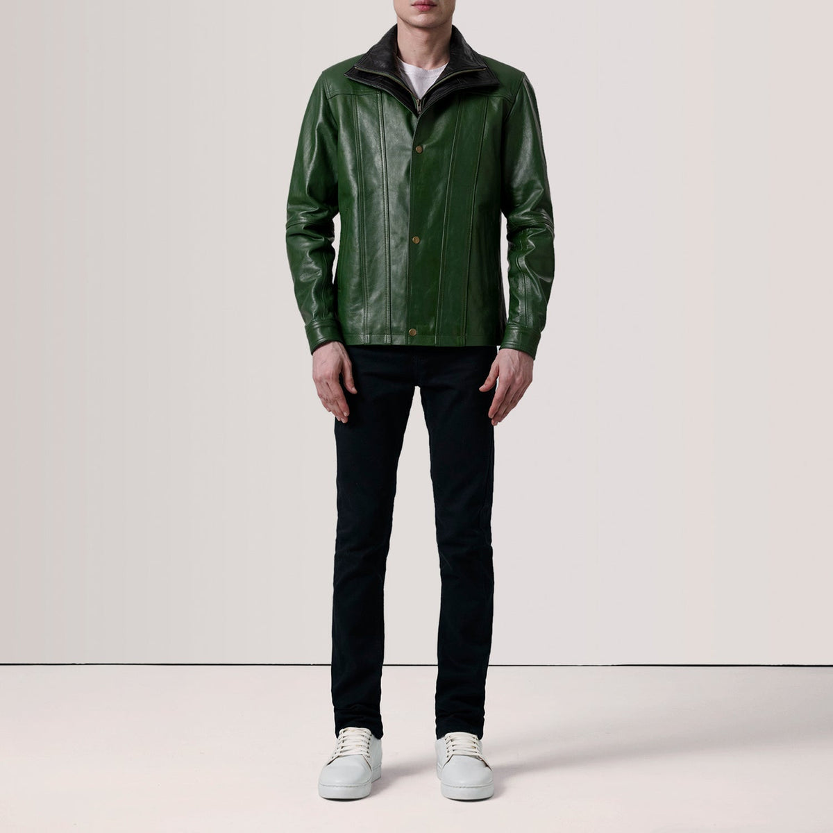 Klen Läderjacka för Herr – alternate product view 2