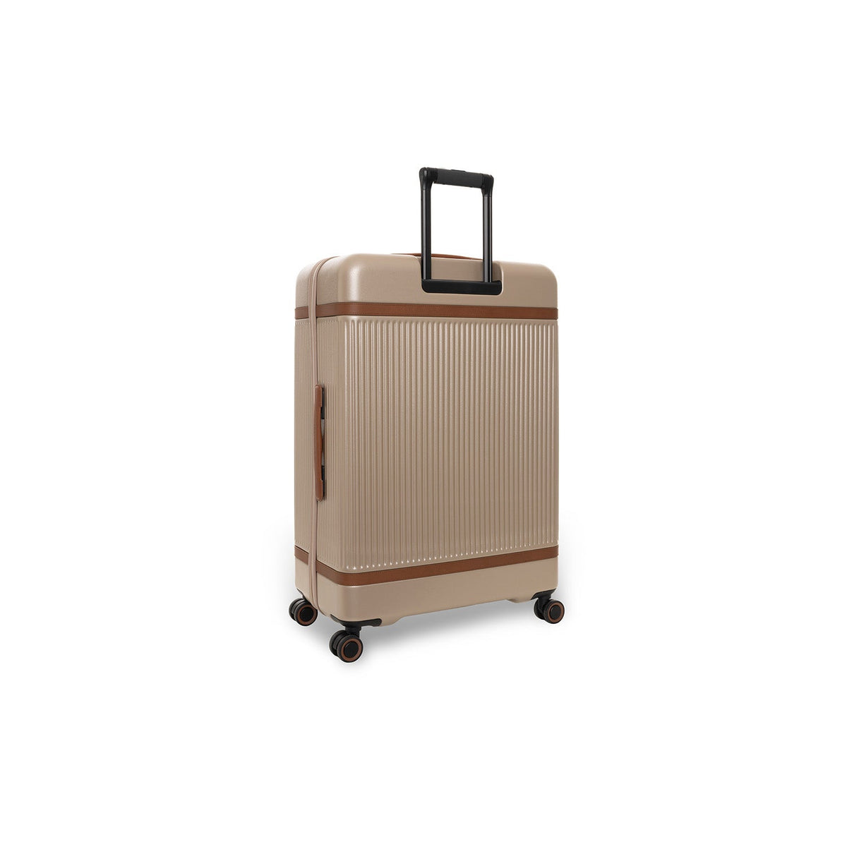 Tailored Rib Cuffs &amp; Hem Craftsmanship Construction Detail on Large Suitcase Zuna för Dam