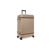 Large Suitcase Zuna för Dam in Classic 100% Full-Grain Leather - Front Profile View &amp; Tailored Silhouette | Buy Online