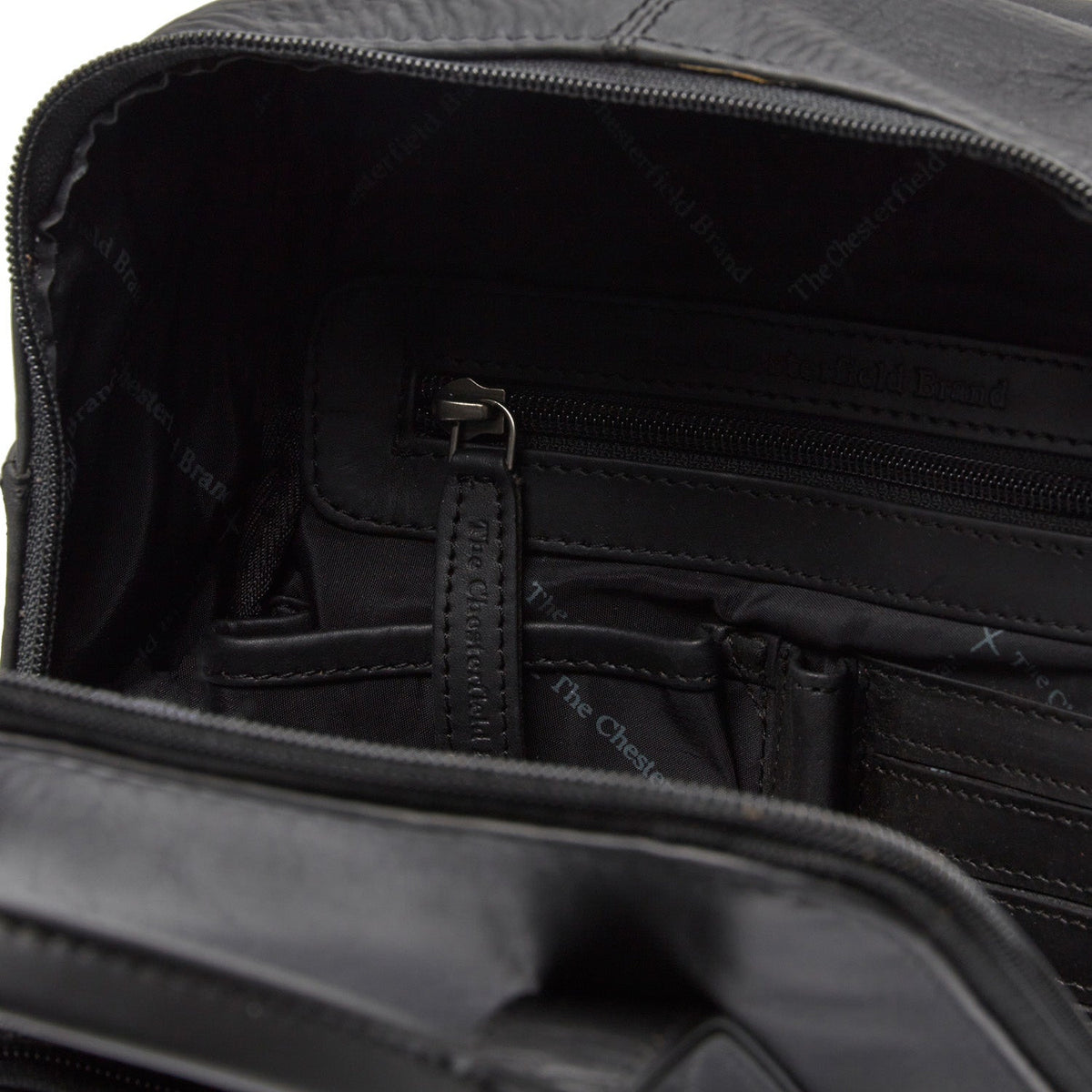 Bellary Full-Grain Leather Backpack för Dam - Structured Side Profile Showing Gusset Depth &amp; Expansion Capacity