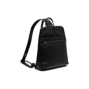 Linford Full-Grain Leather Backpack för Dam in Classic 100% Full-Grain Leather - Full Exterior Front Profile View | Buy Online