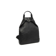 Manchester Full-Grain Leather Backpack för Dam in Classic 100% Full-Grain Leather - Full Exterior Front Profile View | Buy Online
