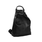 Saar Full-Grain Leather Backpack för Dam in Classic 100% Full-Grain Leather - Full Exterior Front Profile View | Buy Online