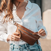 Toronto Full-Grain Leather Belt Bag för Dam – alternate product view 2