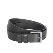 Brandon Full-Grain Leather Belt för Herr in Classic 100% Full-Grain Leather - Full Exterior Front Profile View | Buy Online