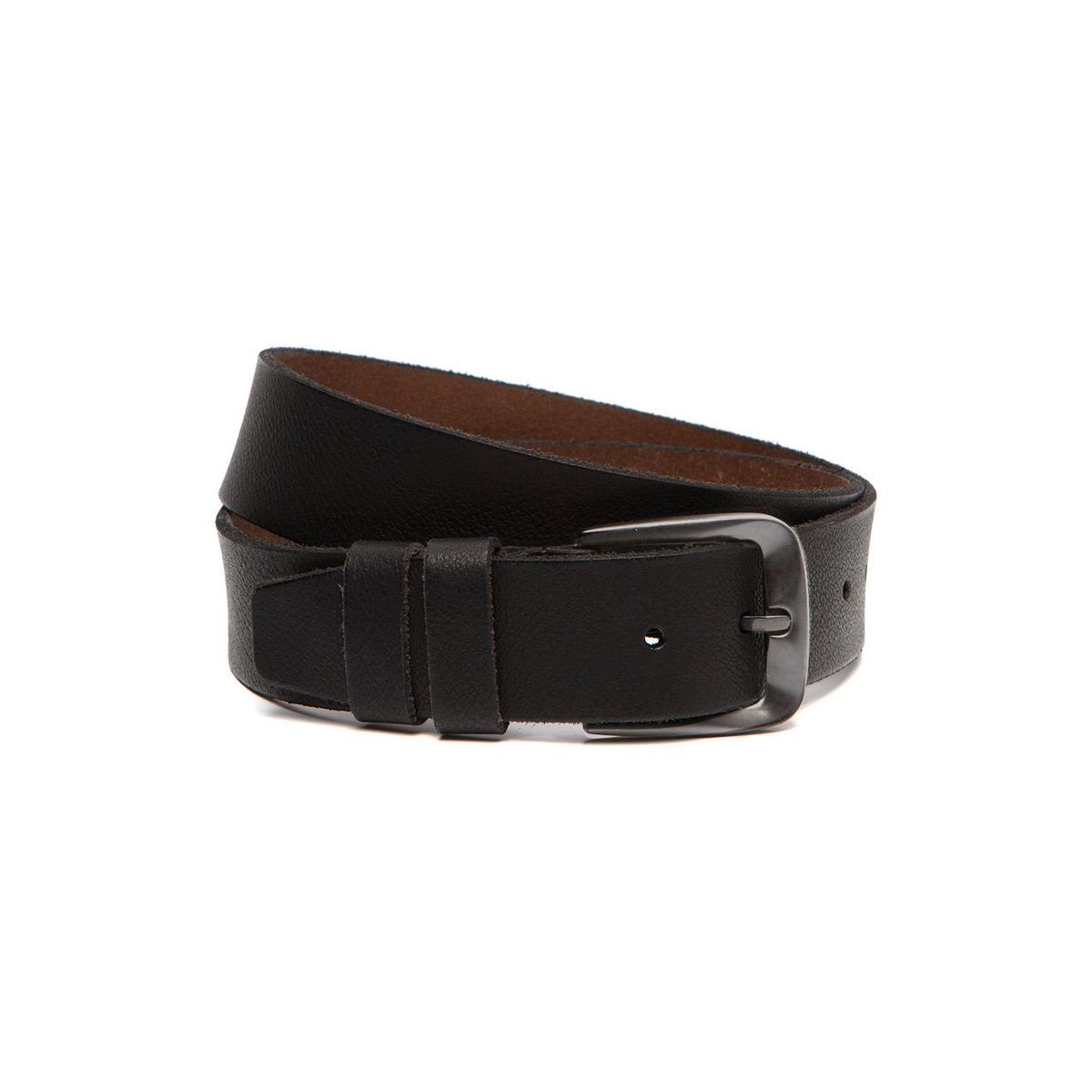 Copper Full-Grain Leather Belt för Herr in Classic 100% Full-Grain Leather - Full Exterior Front Profile View | Buy Online