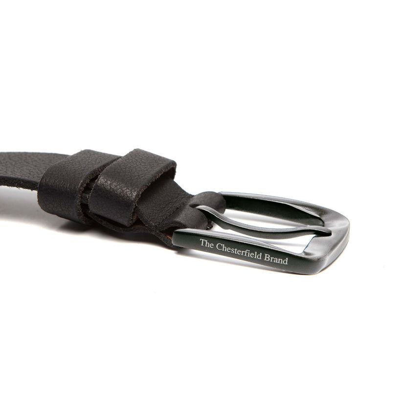 Copper Full-Grain Leather Belt för Herr