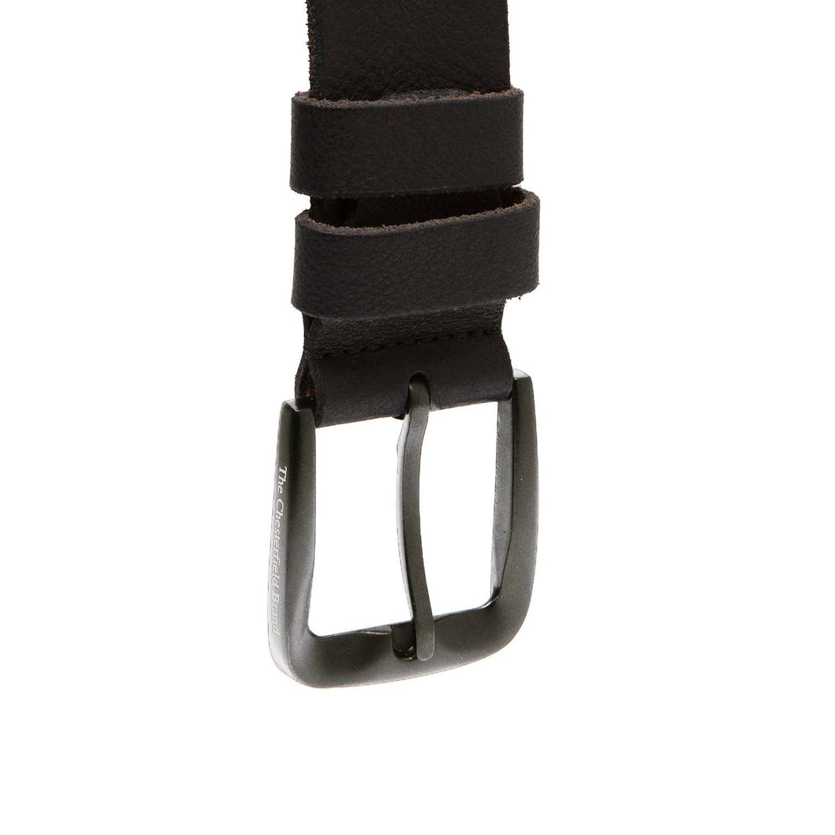 Copper Full-Grain Leather Belt för Herr - Structured Side Profile Showing Gusset Depth &amp; Expansion Capacity