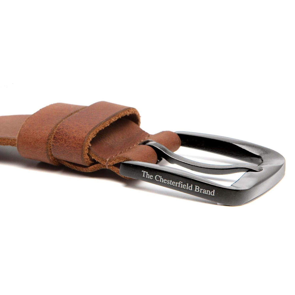 Copper Full-Grain Leather Belt för Herr – alternate product view 3