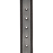 
Solid Antique Brass Hardware & Heavy-Duty Dual Zipper Detail on Manovo Fullnarvsläder Belt för Herr