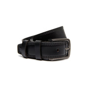 
Manovo Fullnarvsläder Belt för Herr i klassiskt 100% fullnarvsläder - Full Exterior Framifrån med skräddarsydd silhuett | Handla online