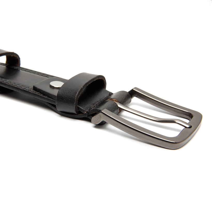 Manovo Full-Grain Leather Belt för Herr