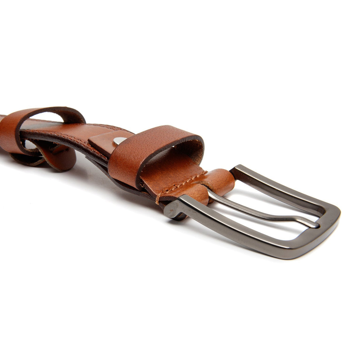 
Manovo Fullnarvsläder Belt för Herr – alternate product view 2