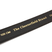 Ljusbrunaro Full-Grain Leather Belt för Herr - Structured Side Profile Showing Gusset Depth &amp; Expansion Capacity
