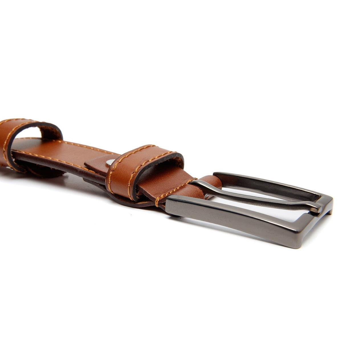 Ljusbrunaro Full-Grain Leather Belt för Herr – alternate product view 2