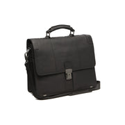 Stuttgart Full-Grain Leather Briefcase för Dam in Classic 100% Full-Grain Leather - Full Exterior Front Profile View | Buy Online