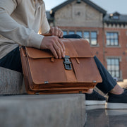 Stuttgart Full-Grain Leather Briefcase för Dam – alternate product view 2