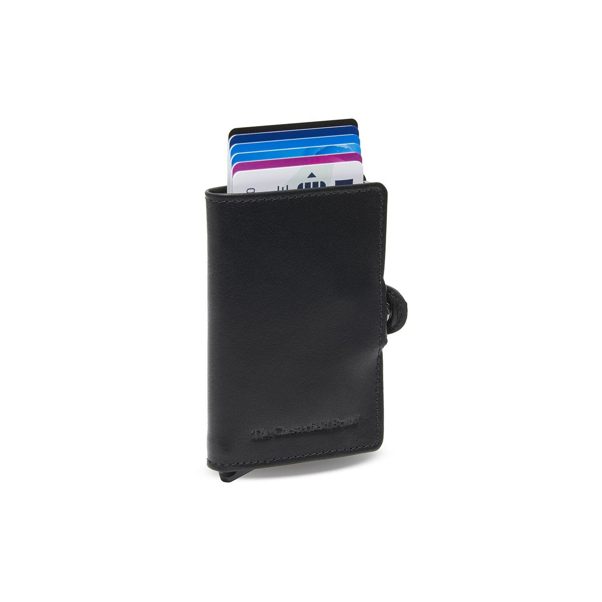 Albury Full-Grain Leather Card Holder för Dam in Classic 100% Full-Grain Leather - Full Exterior Front Profile View | Buy Online