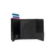 
Classic 100% Full-Grain Leather Card Holder - Bakifrån med förstärkta läderremmar och sömmar