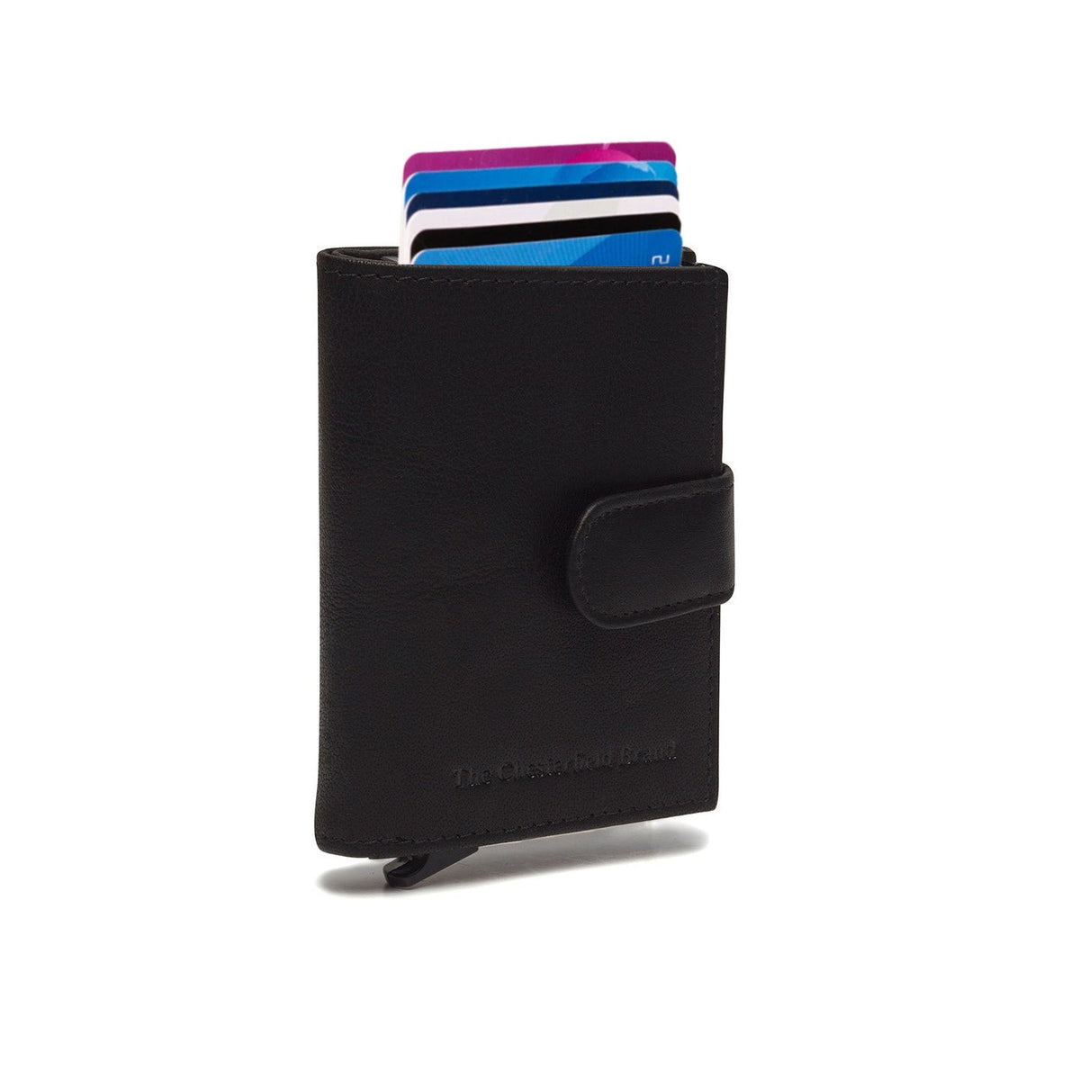 Hannover Full-Grain Leather Card Holder för Dam in Classic 100% Full-Grain Leather - Full Exterior Front Profile View | Buy Online