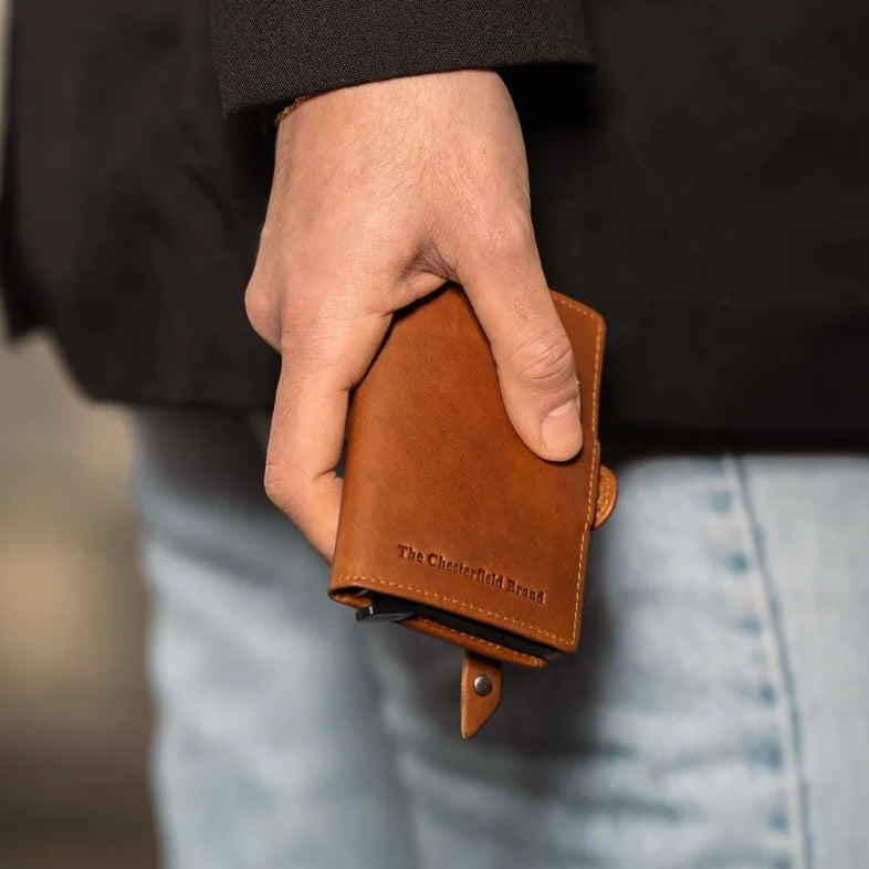 Lagos Full-Grain Leather Card Holder för Dam – alternate product view 2