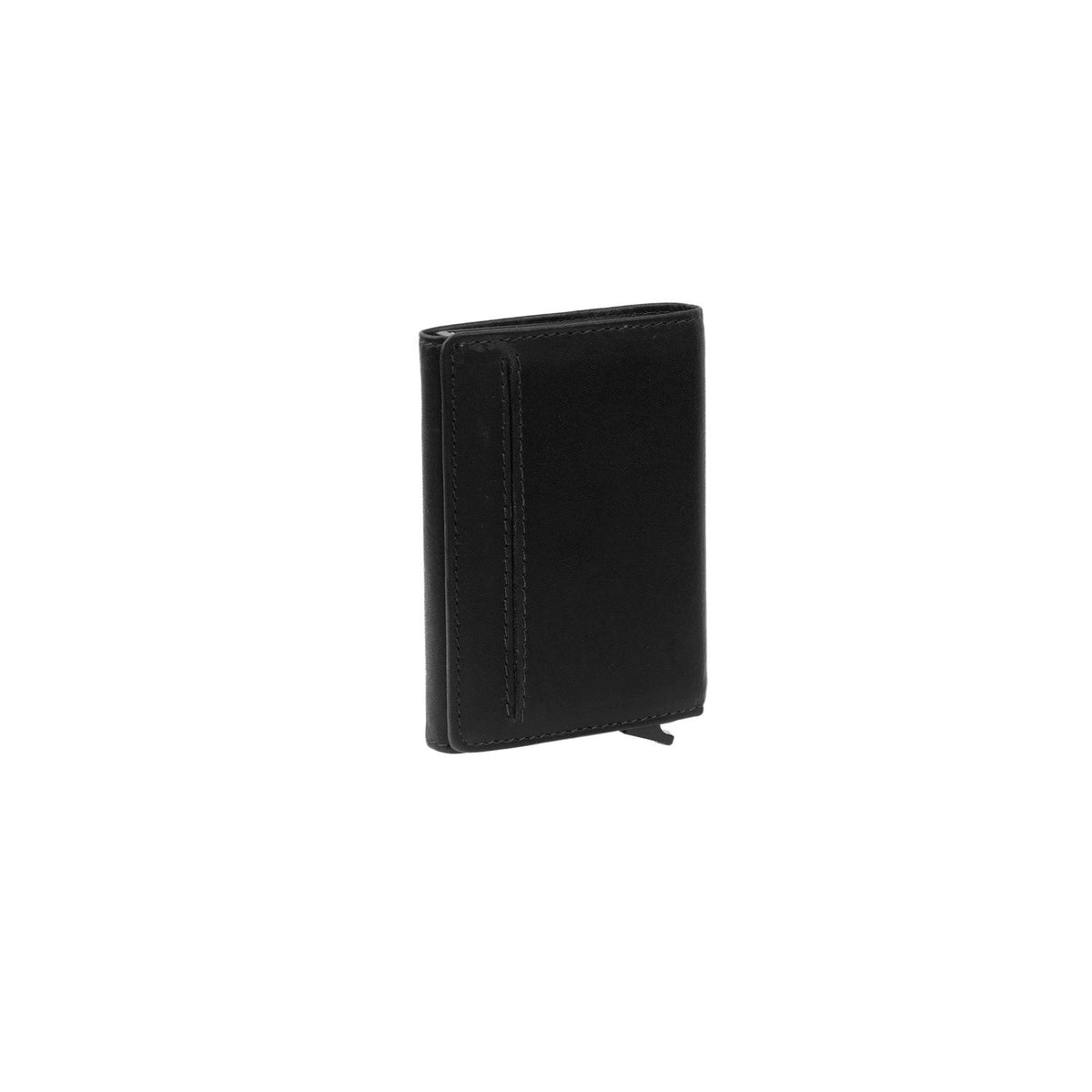 Solid Antique Brass Hardware &amp; Heavy-Duty Dual Zipper Detail on Lancaster Full-Grain Leather Card Holder för Dam