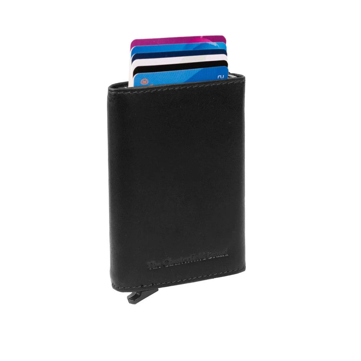 Lancaster Full-Grain Leather Card Holder för Dam in Classic 100% Full-Grain Leather - Full Exterior Front Profile View | Buy Online