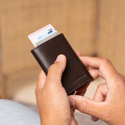 Lancaster Full-Grain Leather Card Holder för Dam – alternate product view 2