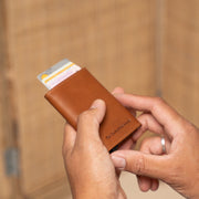 Lancaster Full-Grain Leather Card Holder för Dam – alternate product view 2
