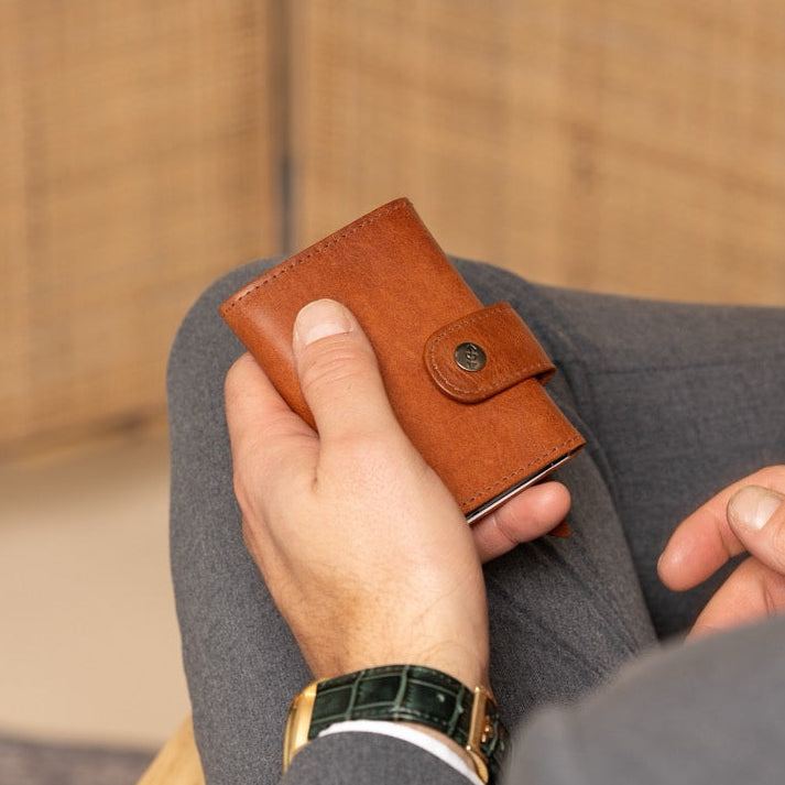 Larino Full-Grain Leather Card Holder för Dam – alternate product view 2