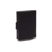 Solid Antique Brass Hardware &amp; Heavy-Duty Dual Zipper Detail on Leipzig Full-Grain Leather Card Holder för Dam